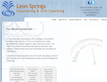 Tablet Screenshot of leonspringscounseling.com